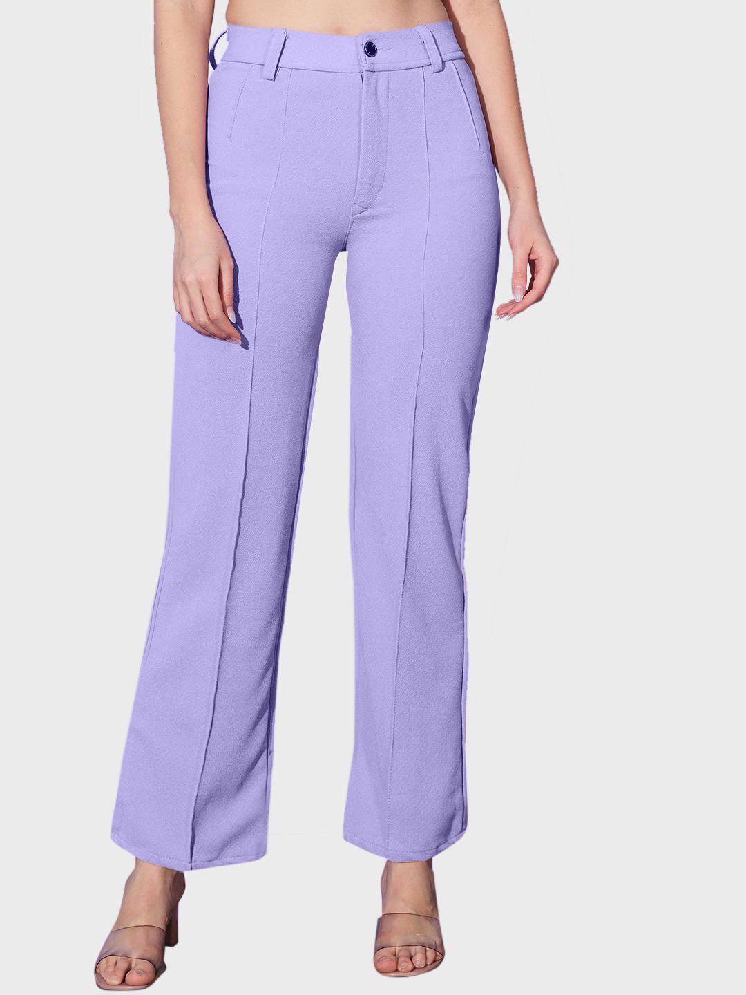 buy new trend women mid-rise relaxed trousers