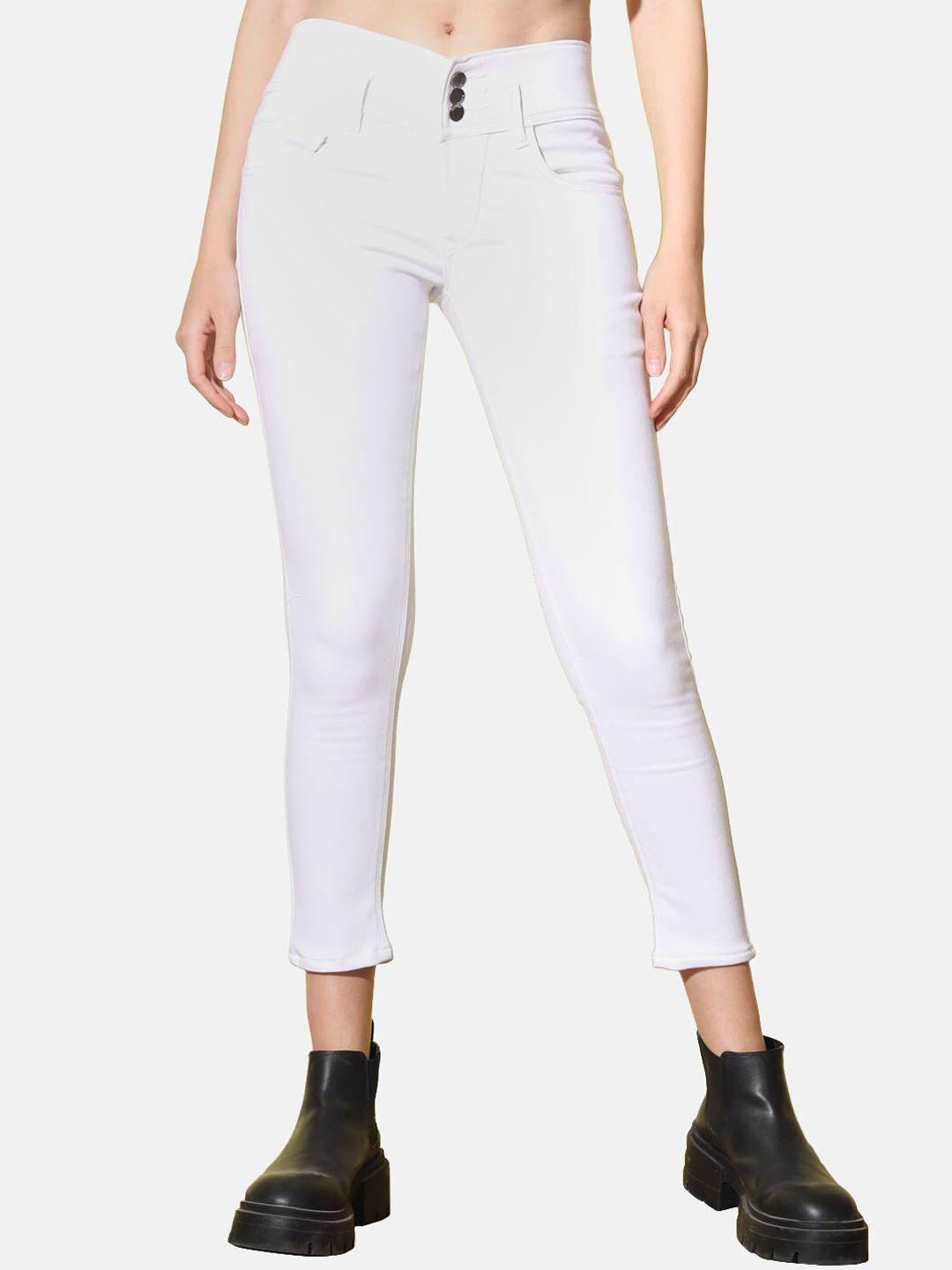 buy new trend women skinny fit high-rise jeans