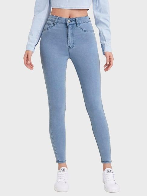 buynewtrend blue mid rise jeans