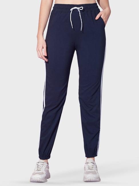 buynewtrend navy striped joggers