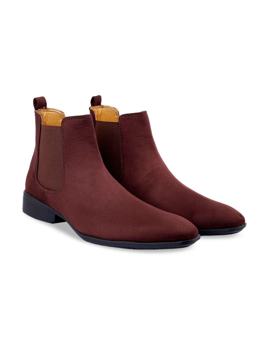 bxxy men block heeled mid-top chelsea boots