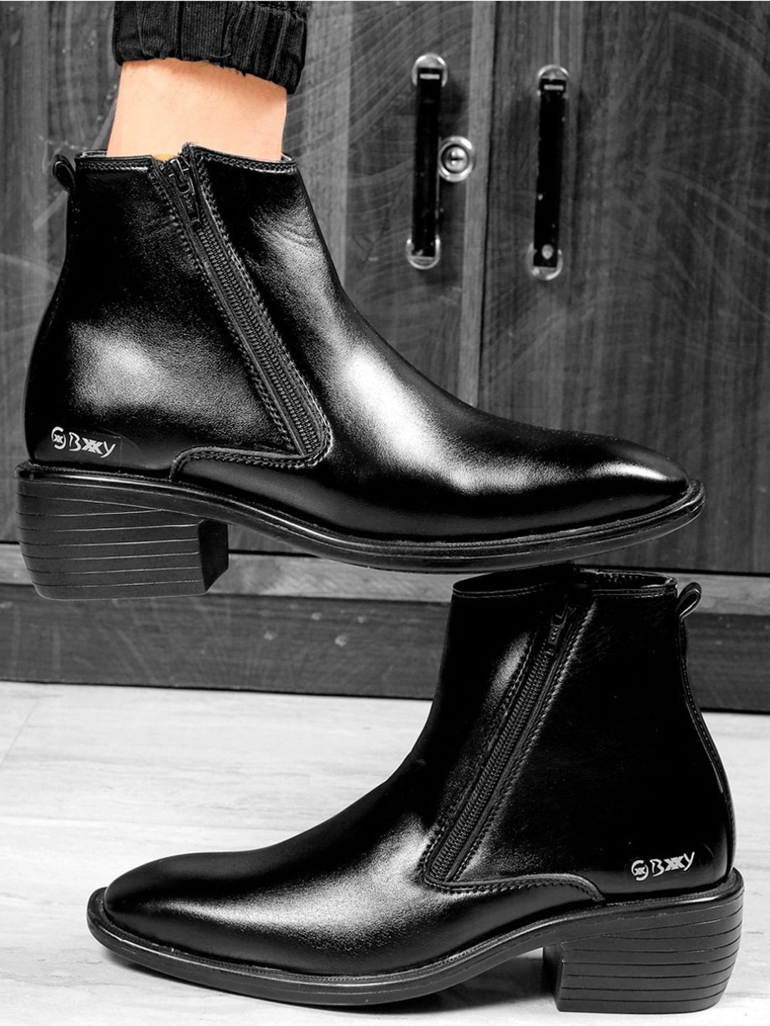bxxy men block-heeled regular boots