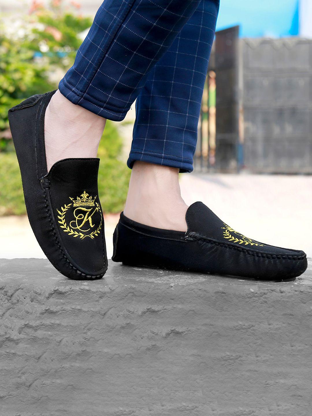 bxxy men embroidered loafers