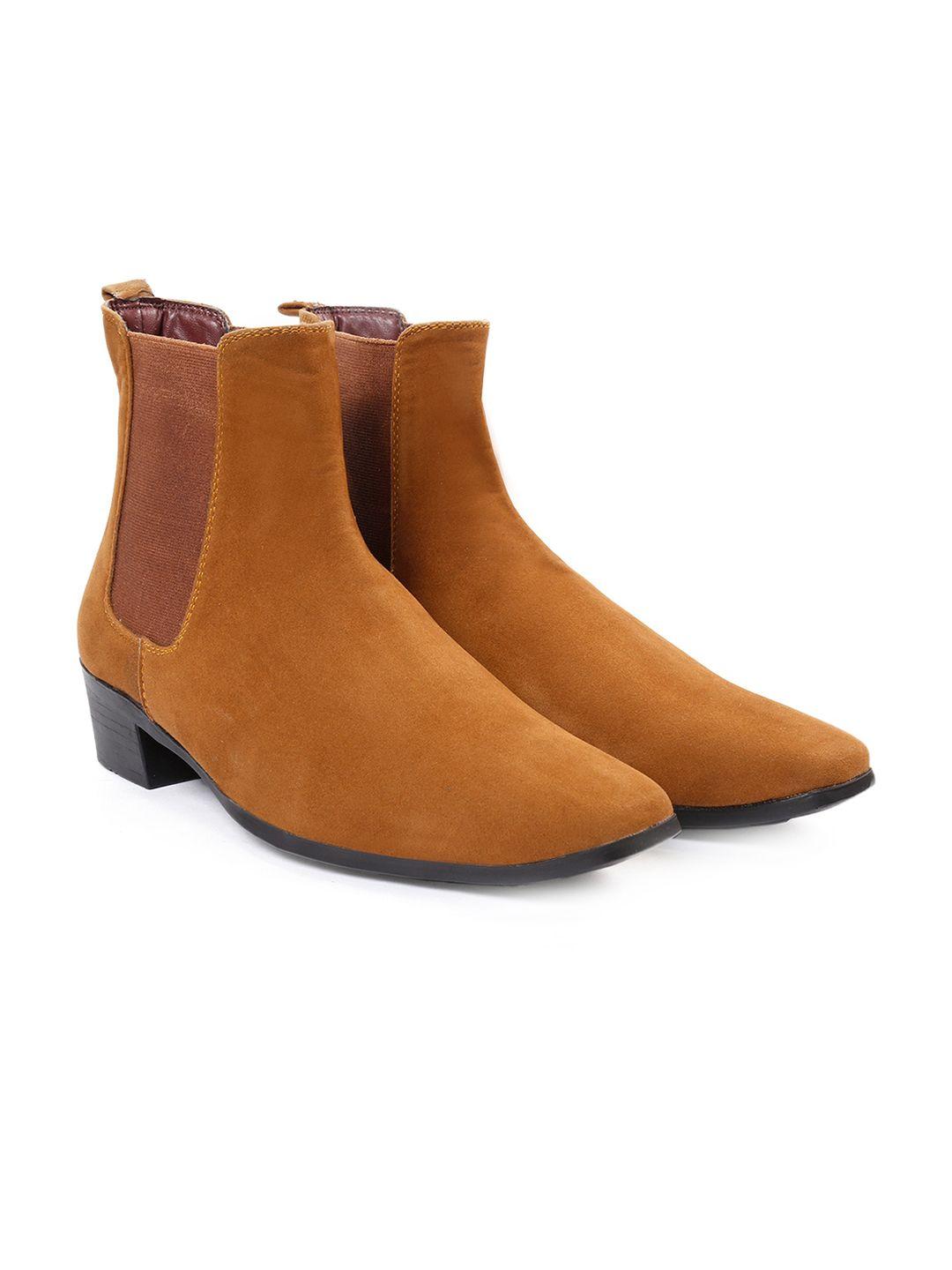 bxxy men height increasing casual chelsea block boots