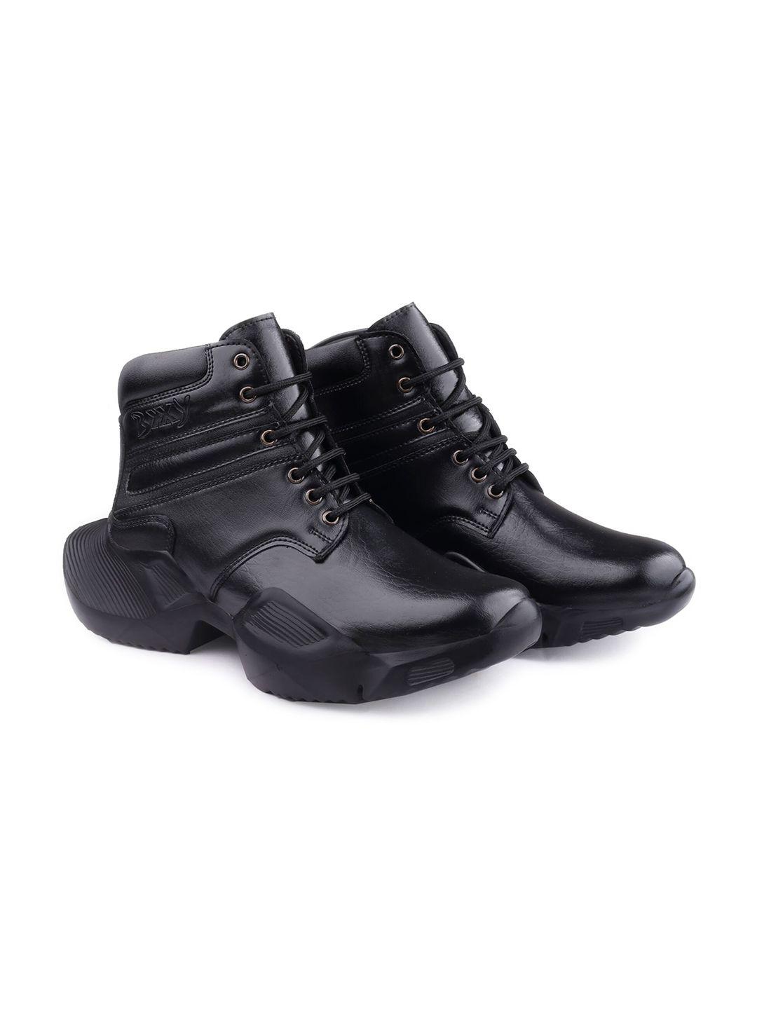 bxxy men high-top lace-up chunky boots