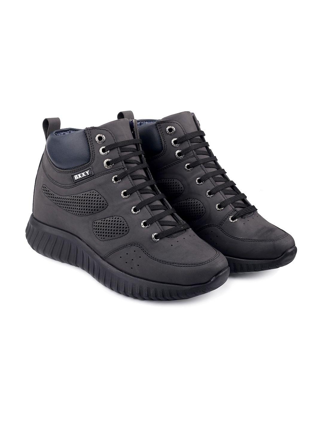 bxxy men high-top lightweight lace-up sneakers