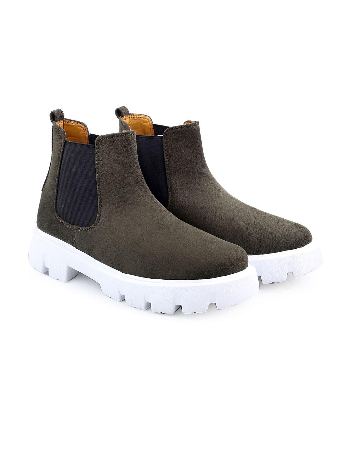 bxxy men mid-top suede chelsea boots