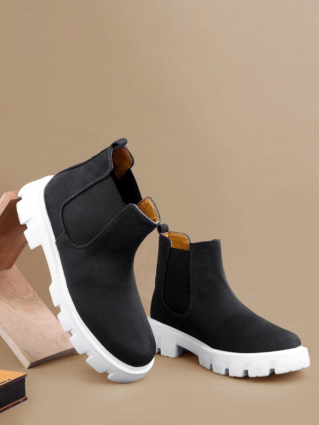 bxxy men mid-top suede chelsea boots