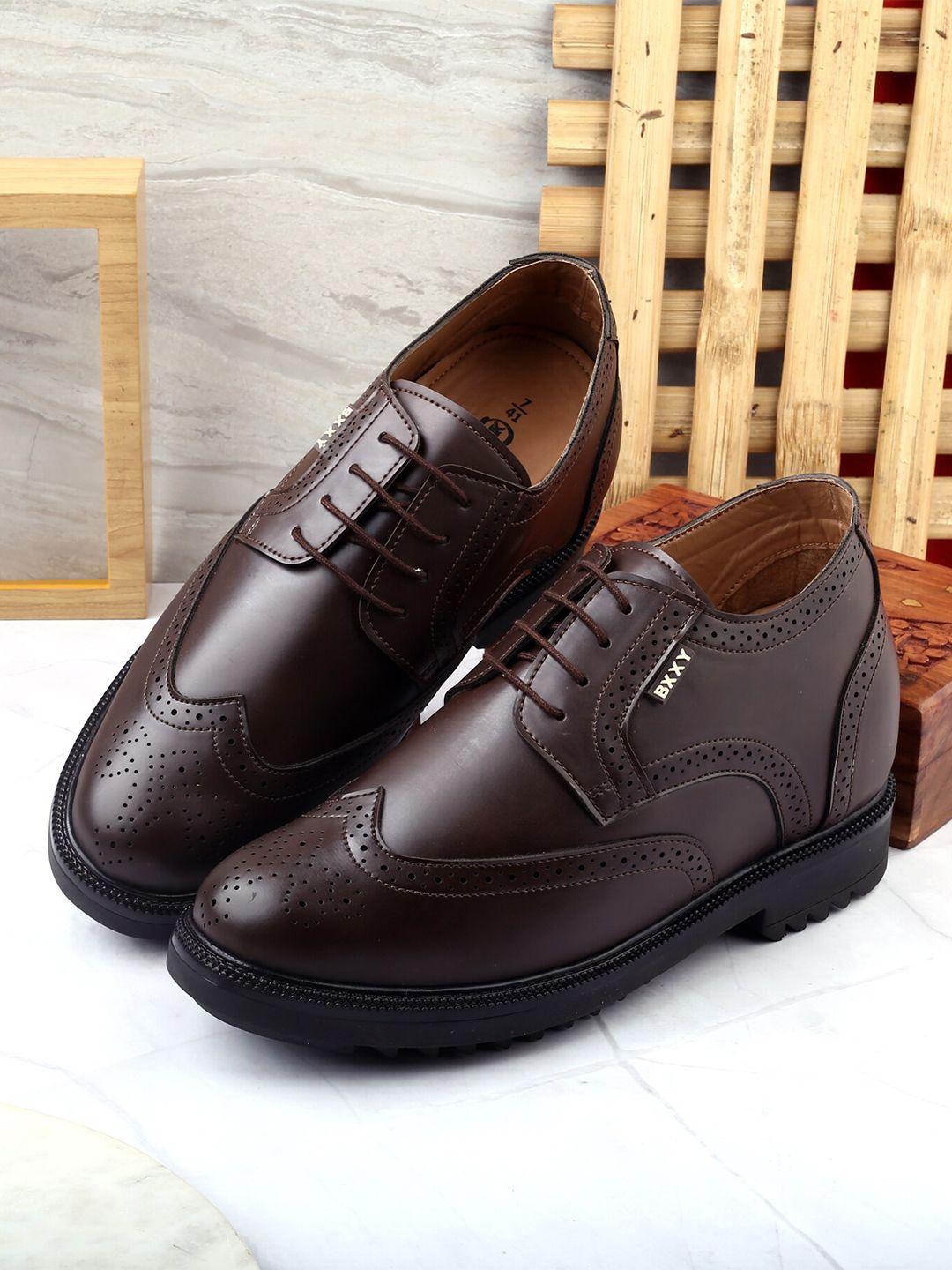 bxxy men perforations round toe brogues