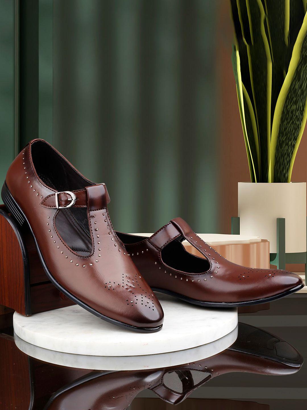 bxxy men round toe textured brogues