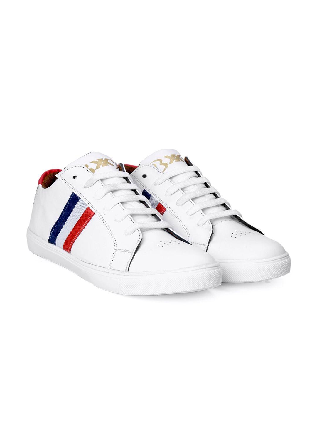 bxxy men striped perforated sneakers