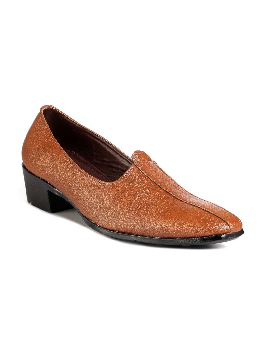 bxxy men textured heeled mojaris