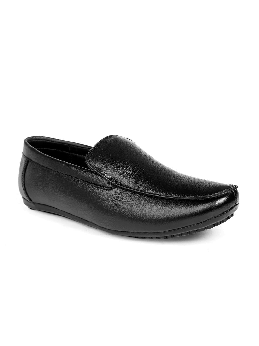 bxxy men textured leather formal slip on shoes