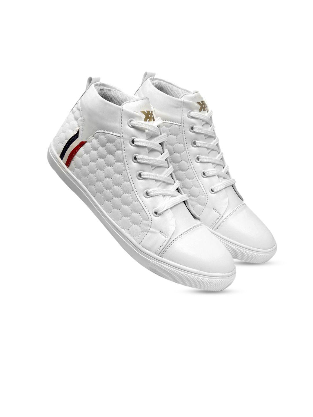 bxxy men textured mid top lightweight basics sneakers