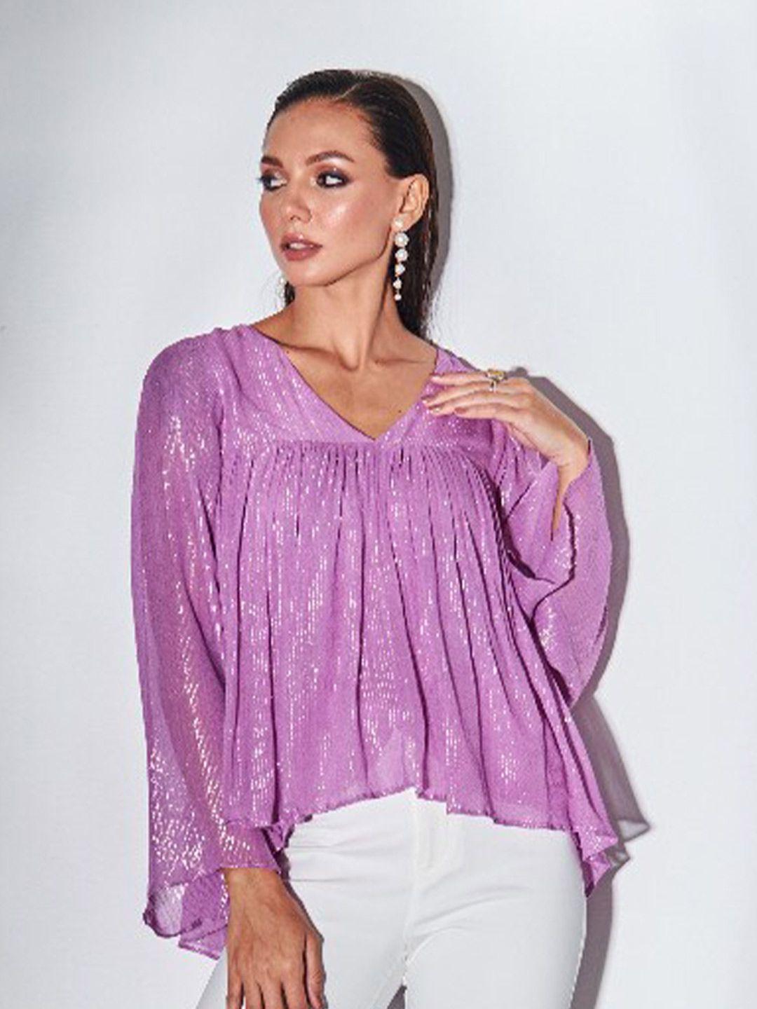 by the bay bell sleeve georgette top