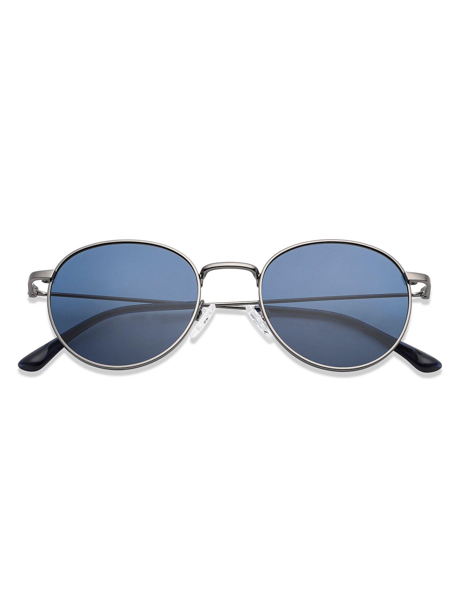 by lenskart gunmetal round sunglasses - vc s13137