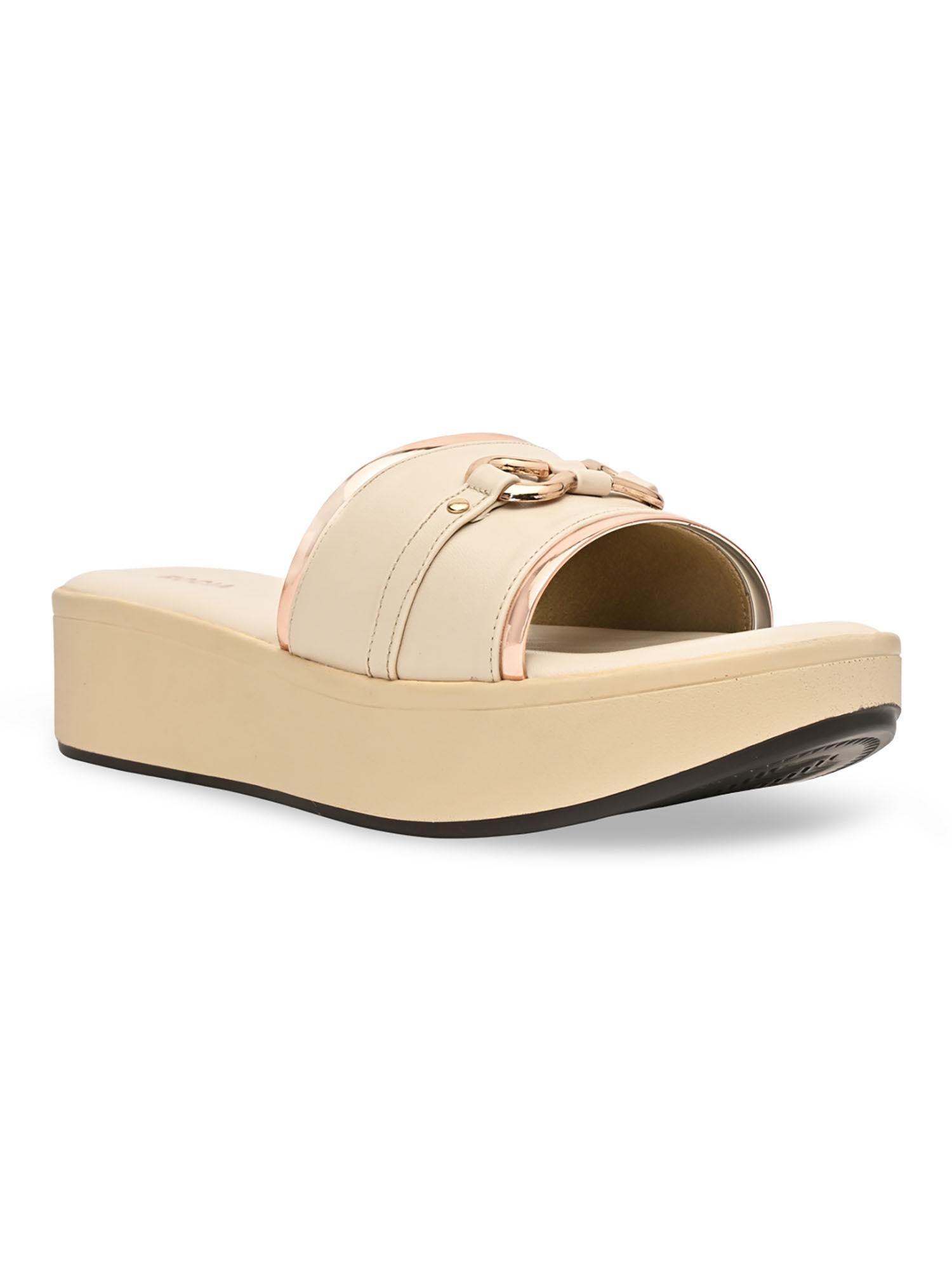 by regal beige women casual sandals