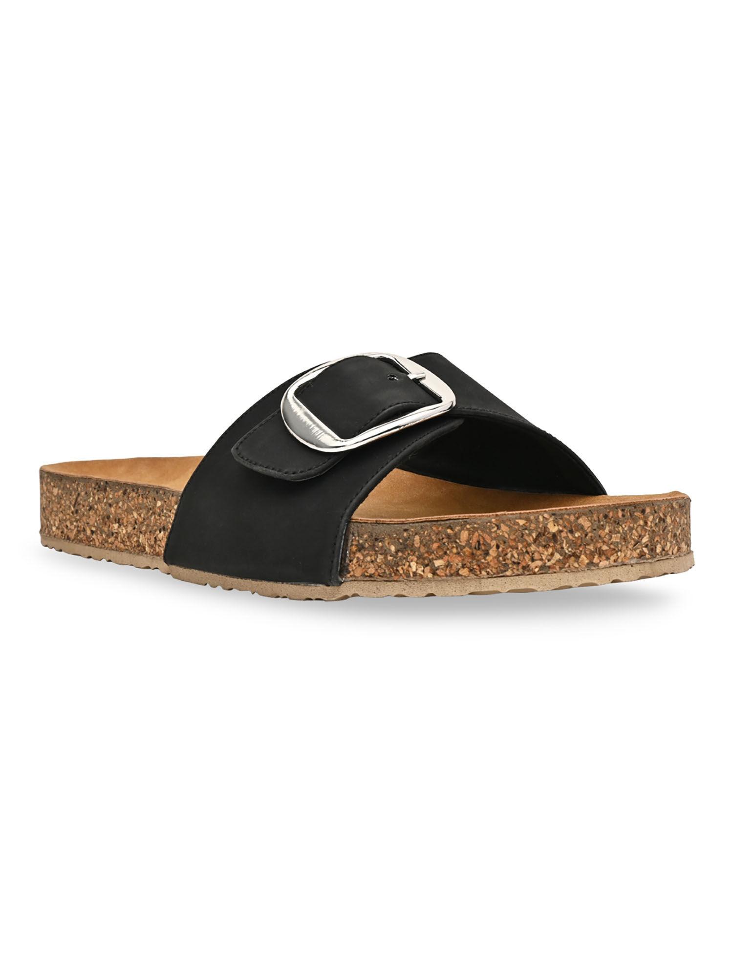 by regal black women casual flat sliders