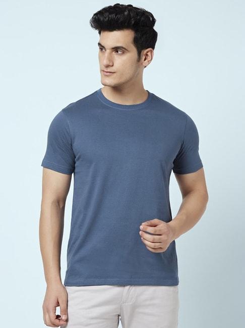 byford by pantaloons blue regular fit t-shirt