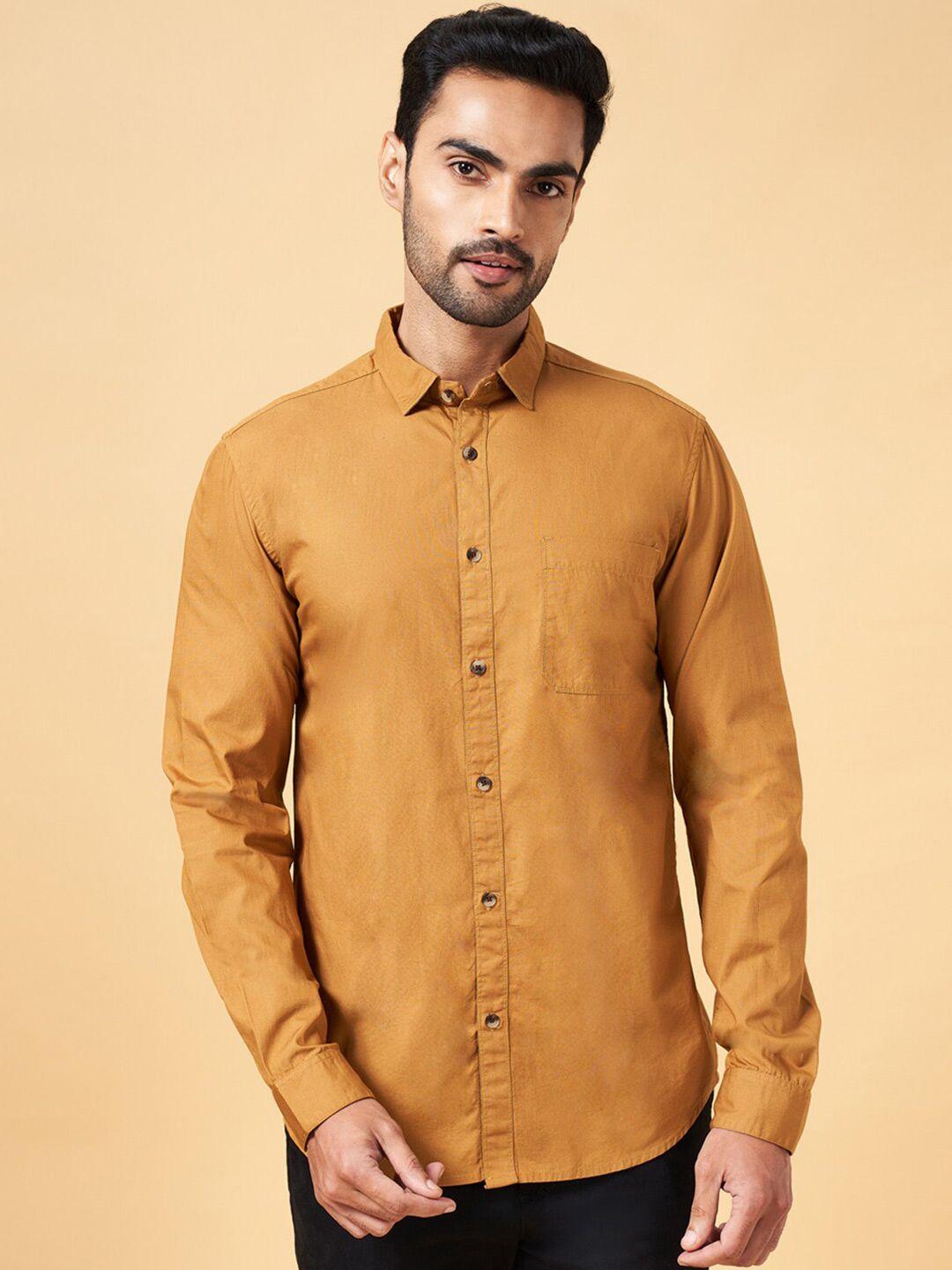 byford by pantaloons slim fit pure cotton casual shirt