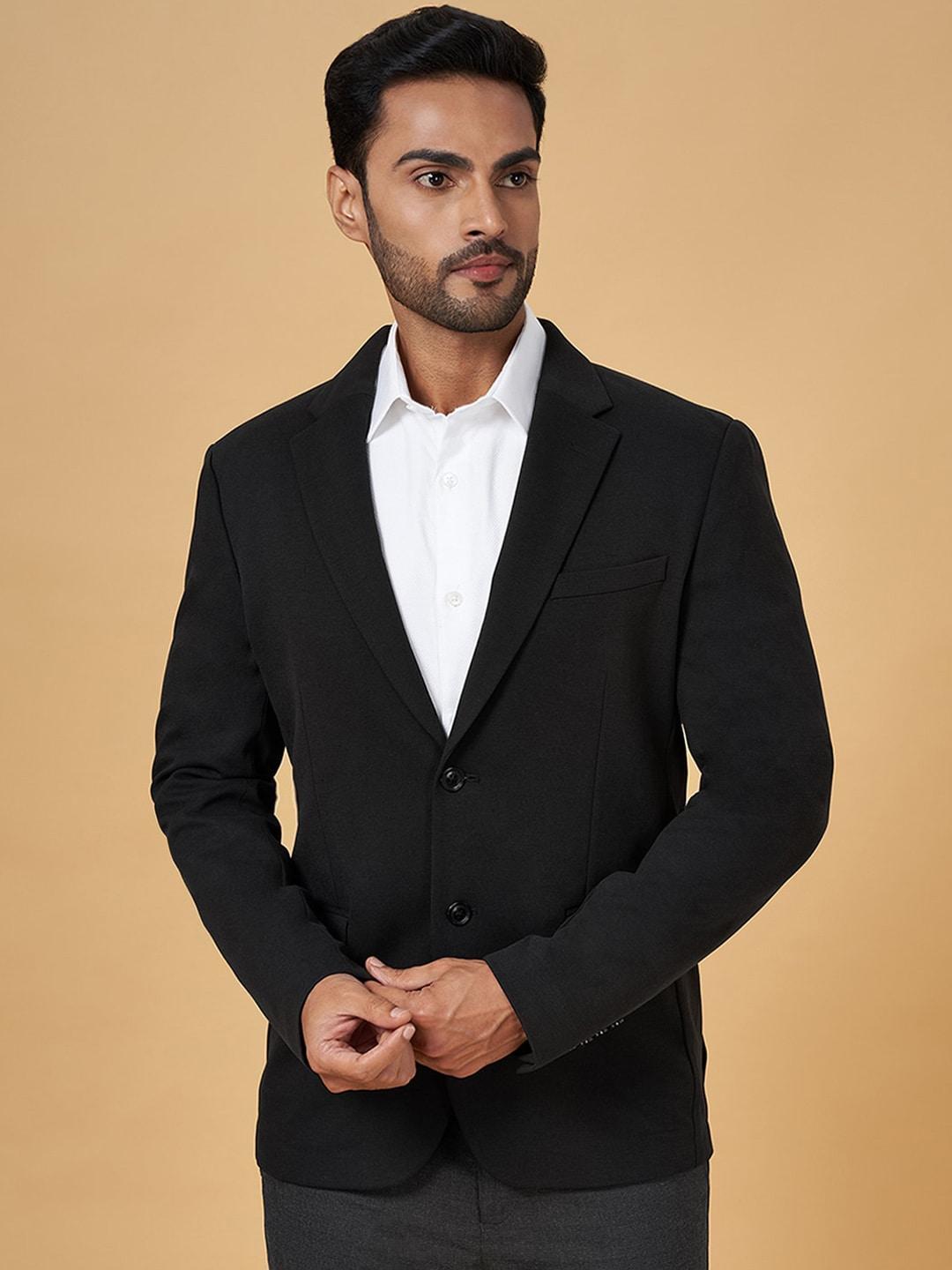 byford by pantaloons slim-fit single-breasted formal blazer