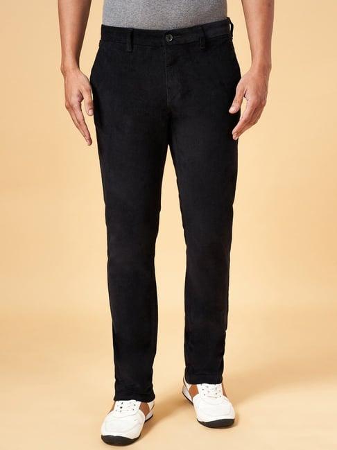 byford by pantaloons black slim fit trousers