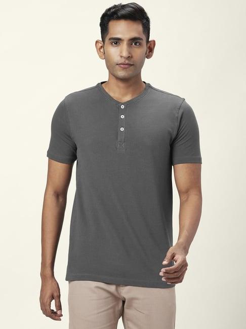 byford by pantaloons dark grey slim fit t-shirt