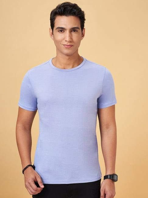 byford by pantaloons lavender regular fit t-shirt