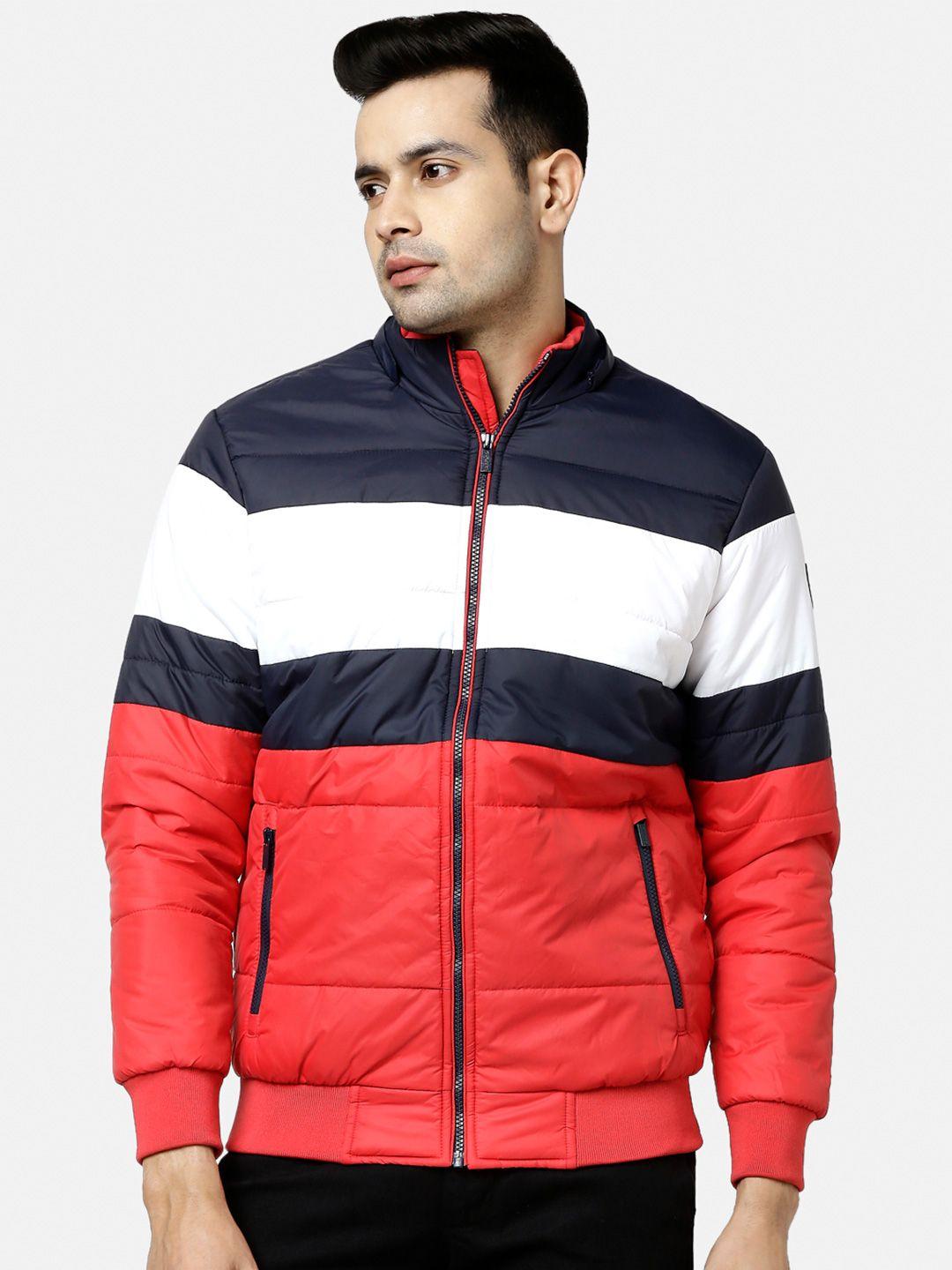 byford by pantaloons men colourblocked outdoor padded jacket