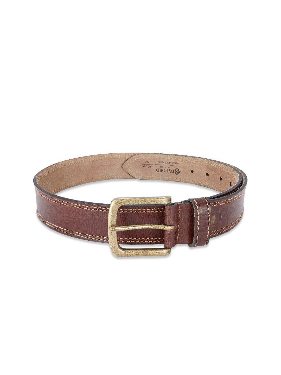 byford by pantaloons men leather belt