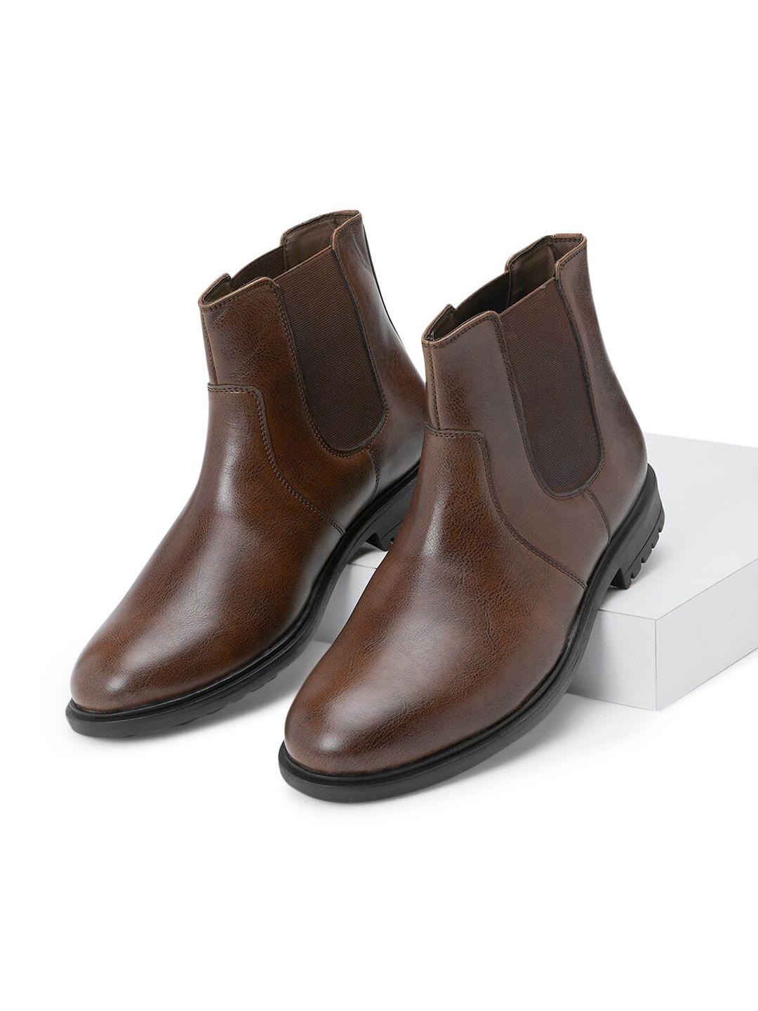 byford by pantaloons men mid-top chelsea boots