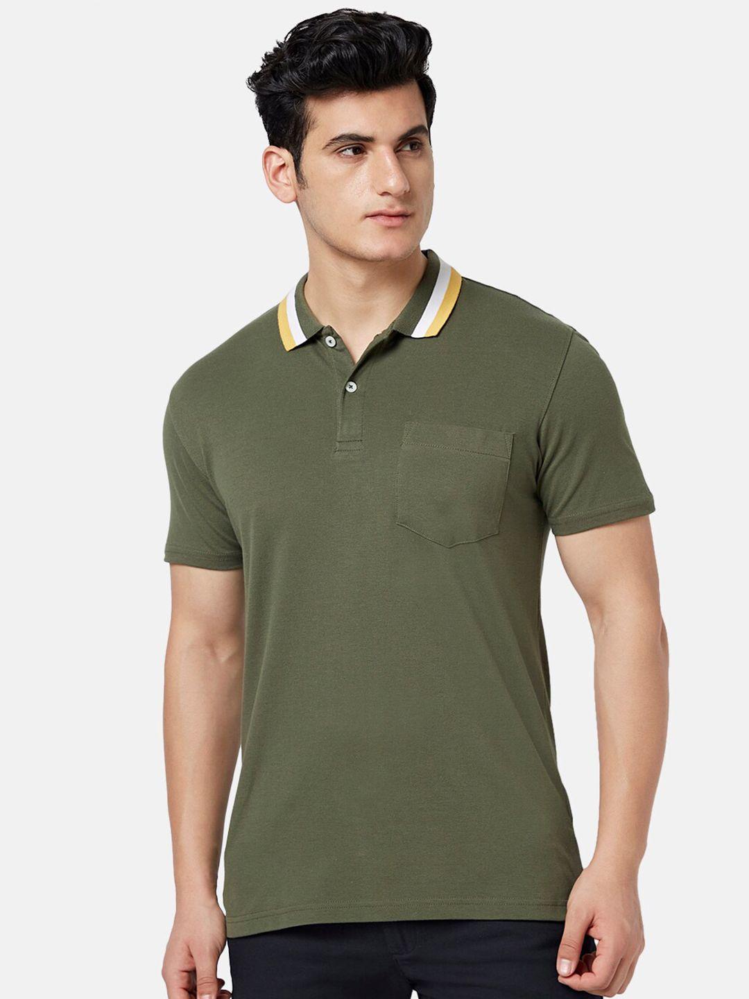 byford by pantaloons men polo collar slim fit t-shirt