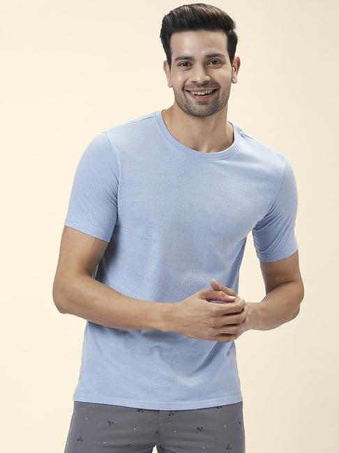 byford by pantaloons sky blue regular fit t-shirt