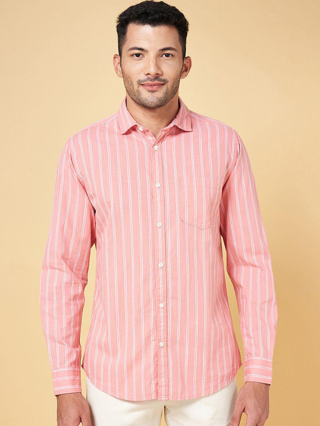 byford by pantaloons slim fit striped casual shirt