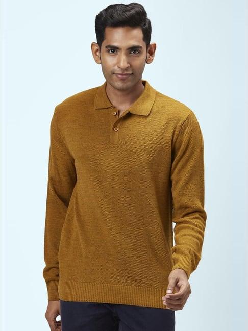 byford by pantaloons tan regular fit sweaters