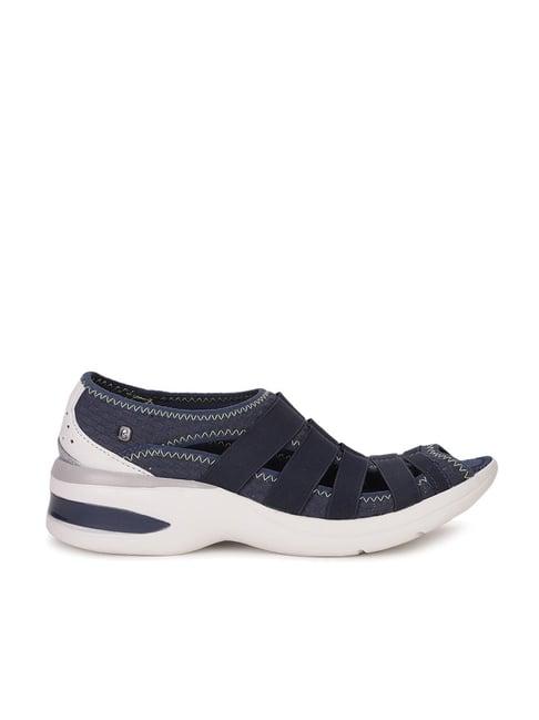 bzees by naturalizer women's blue peeptoe shoes