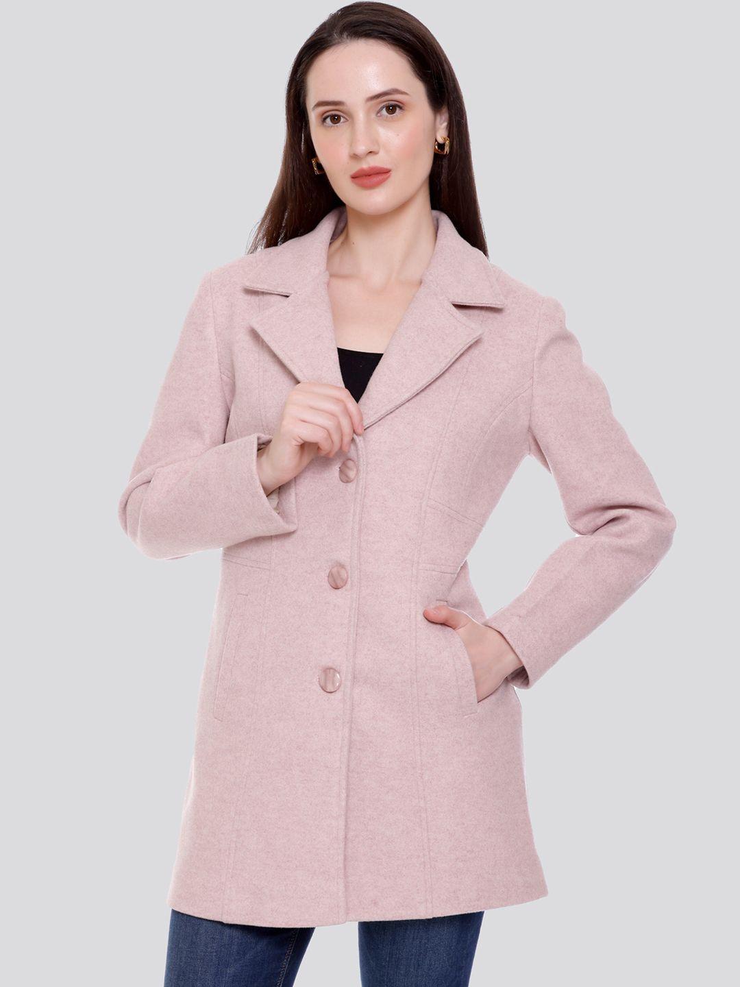 c-aerin notched lapel single-breasted overcoat