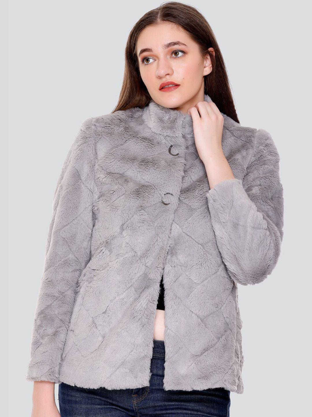 c-aerin single-breasted stand-collar overcoat