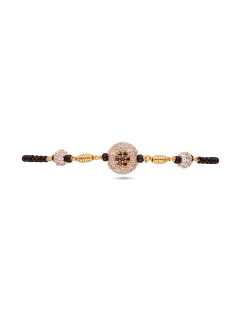 c.krishniah chetty yellow gold 22k blackbead flexible bracelets for women