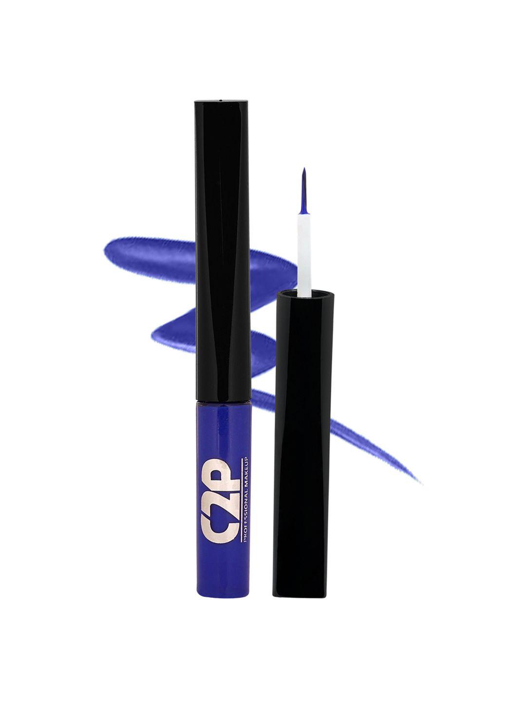 c2p professional makeup frame me metallic eyeliner - blue 03