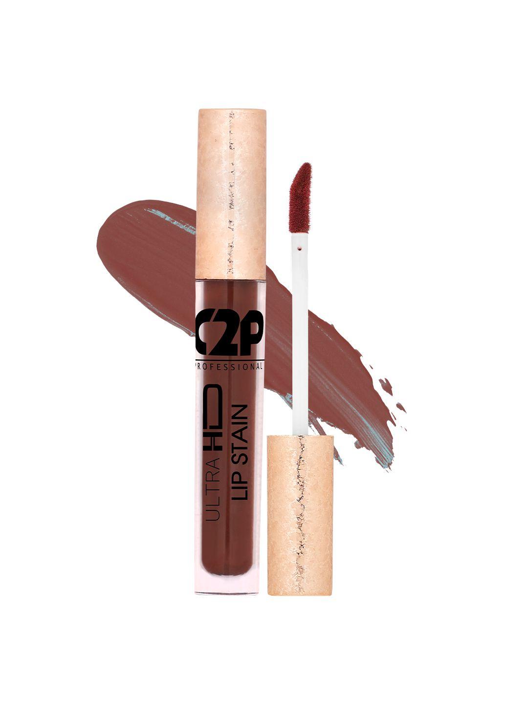 c2p professional makeup lip stain liquid lipstick - cococa mocha 19 5 ml