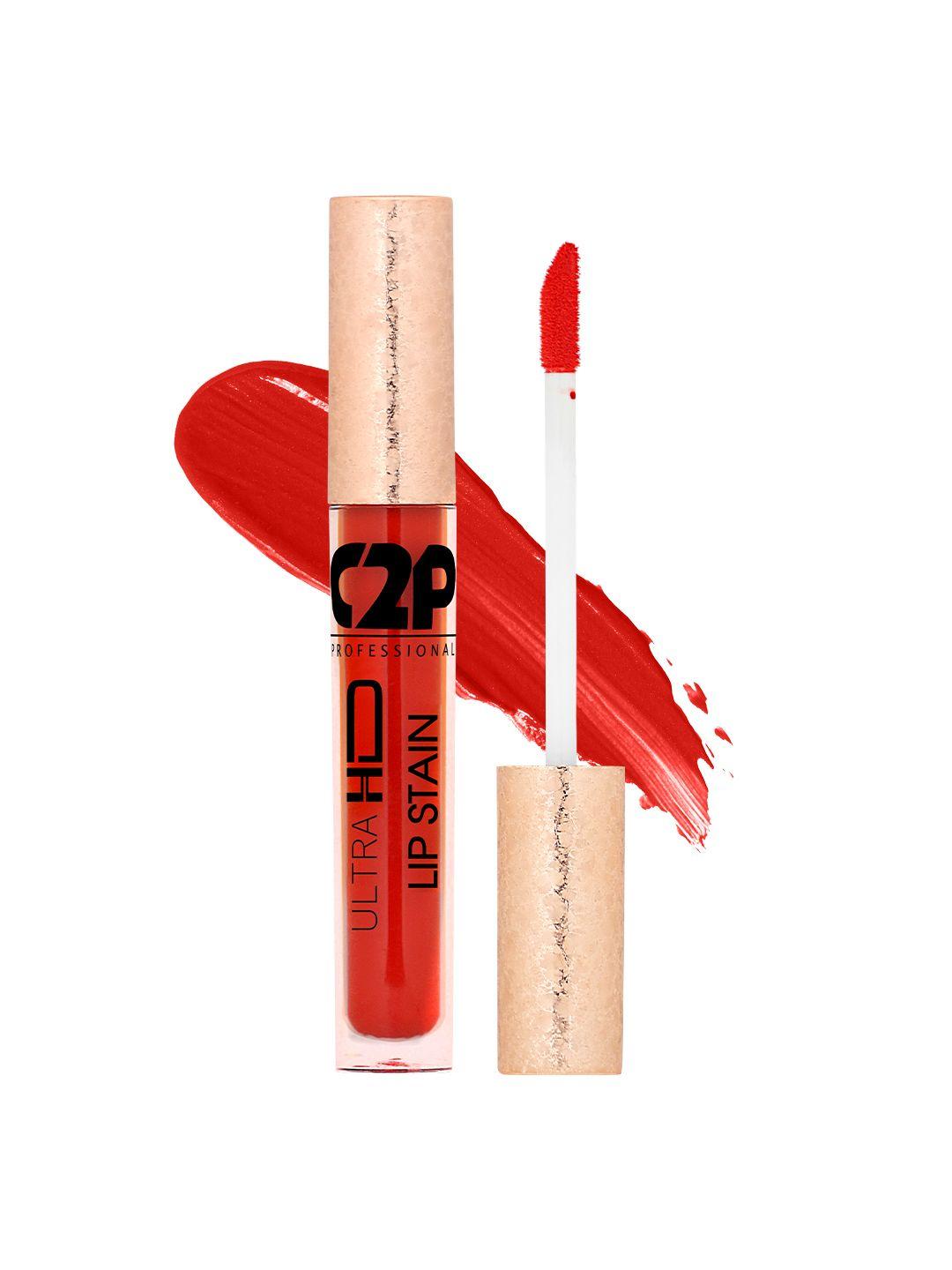 c2p professional makeup lip stain liquid lipstick - warm blood 08 5ml