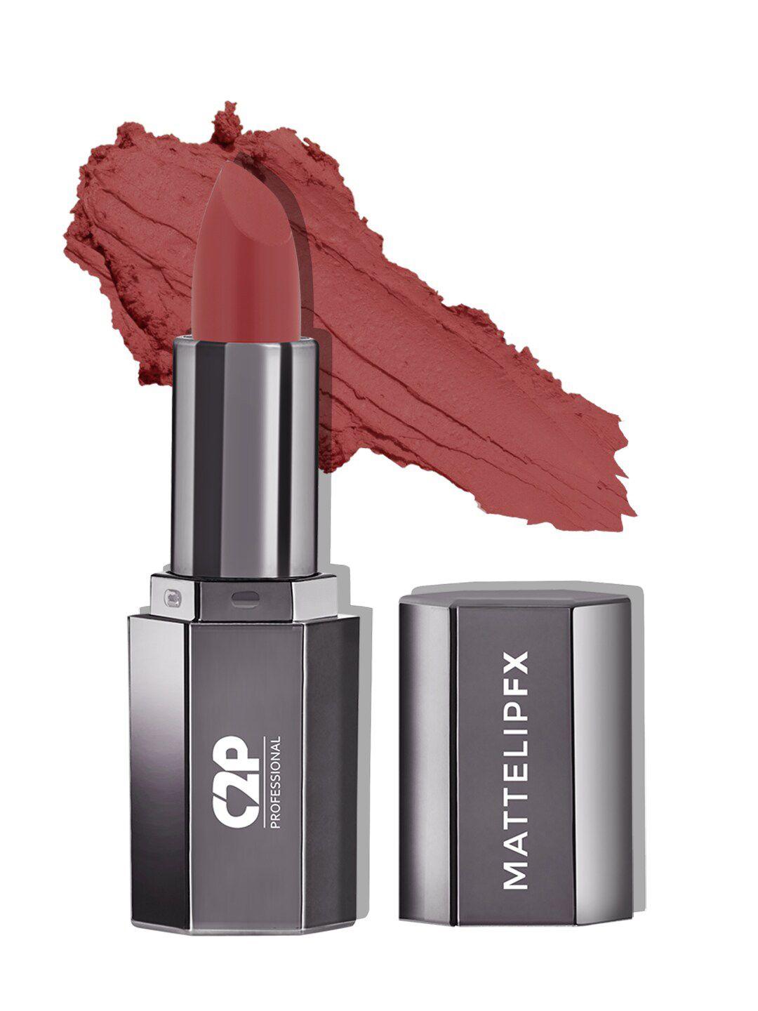 c2p professional makeup mattelipfx long-lasting lipstick - coffee addict 33