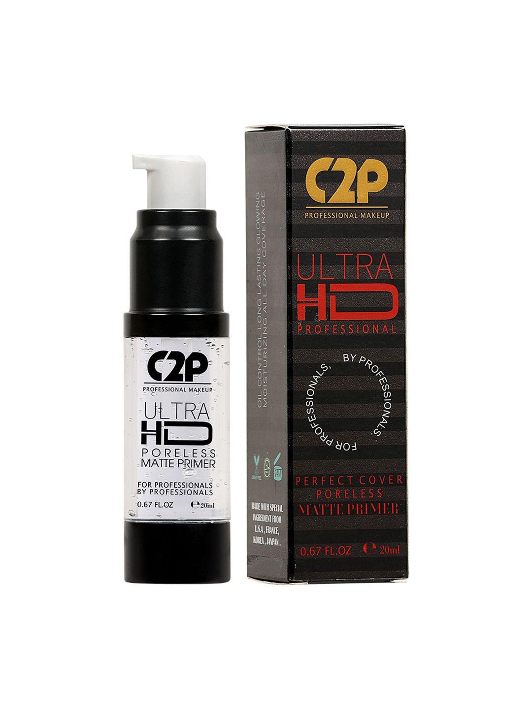 c2p professional makeup ultra hd poreless matte primer 20 ml