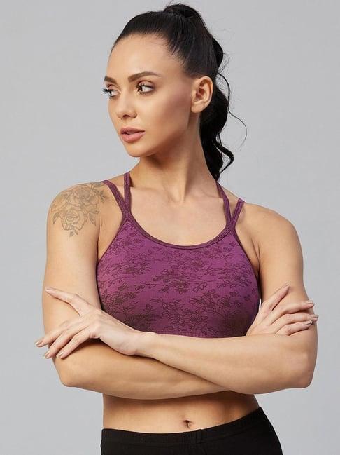 c9 airwear purple self print sports bra
