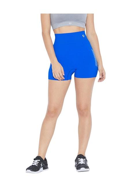 c9 blue regular fit sports shorts