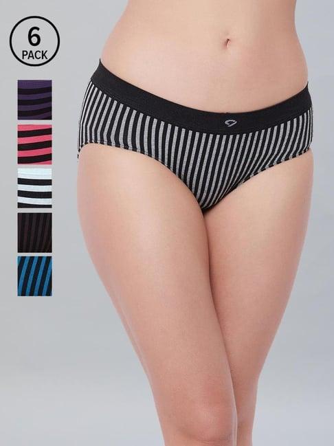 c9 airwear multicolor striped panty (pack of 6)