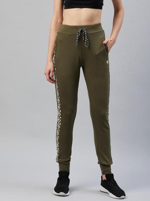 c9 airwear olive geometric print sports track pants