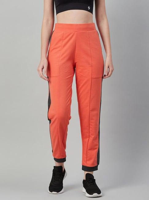 c9 airwear orange regular fit sports track pants