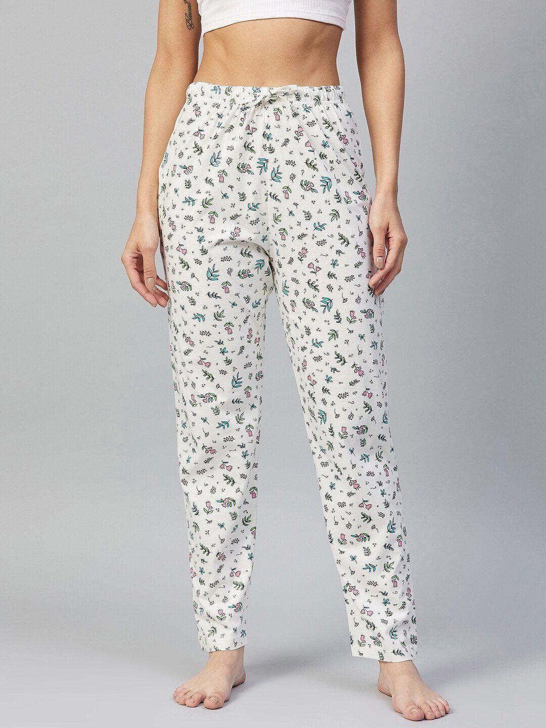 c9 airwear women floral printed pure cotton lounge pants